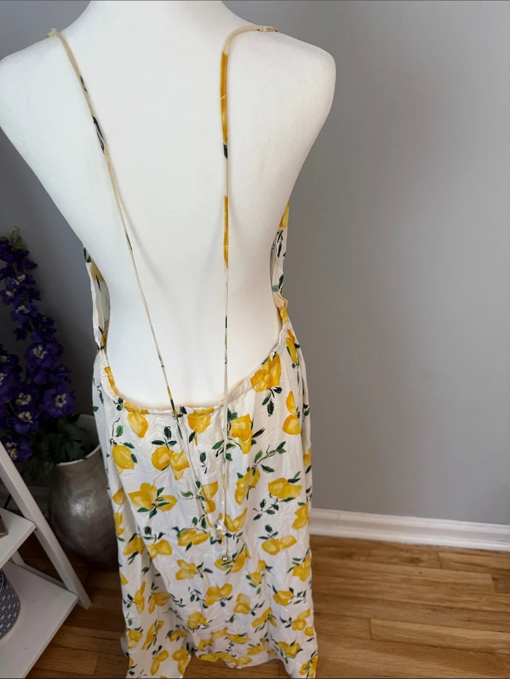 kate spade Yellow Floral Spaghetti-Strap Maxi Dress
